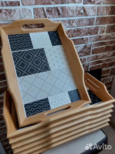 Поднос из натурального дерева