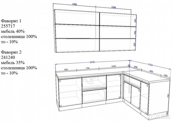 Встроенная кухня от производителя