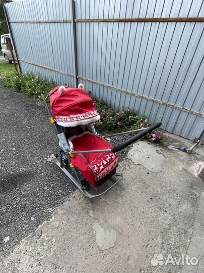 Детские санки коляска