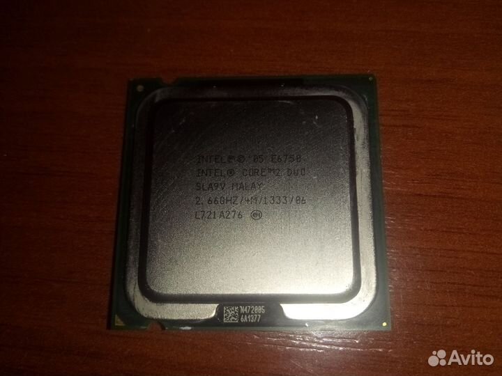 Процессор intel core 2 duo E6750