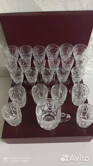 Хрустальные бокалы фужеры рюмки СССР