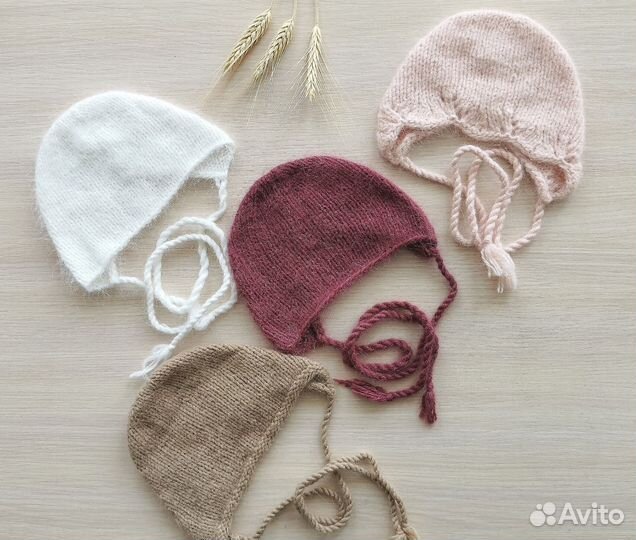 Чепчик реквизит для фотосессии новорожденных