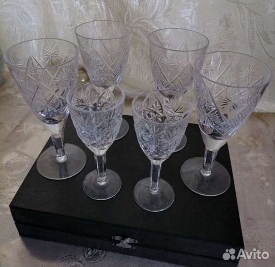 Фужеры хрусталь СССР Рюмки