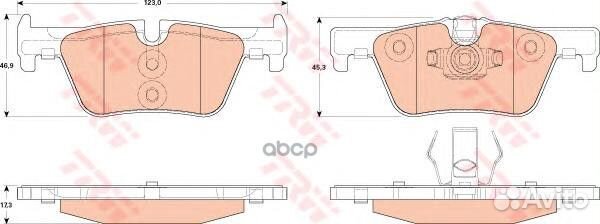 Колодки тормозные дисковые BMW: 1 114 d/114 i/1