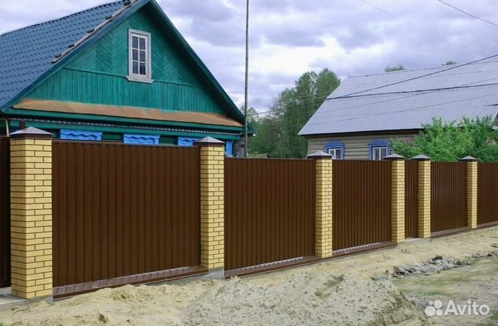 Заборы из профнастила под ключ