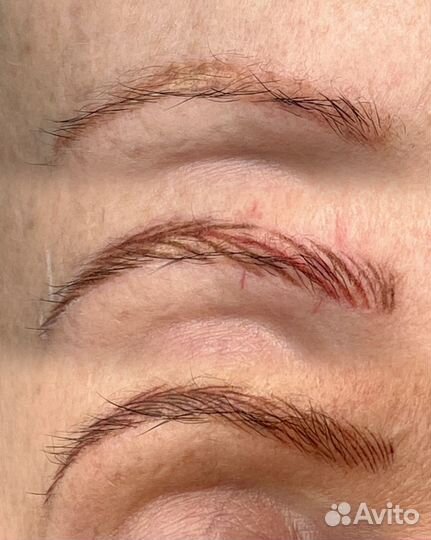 Перманент бровей волосковый