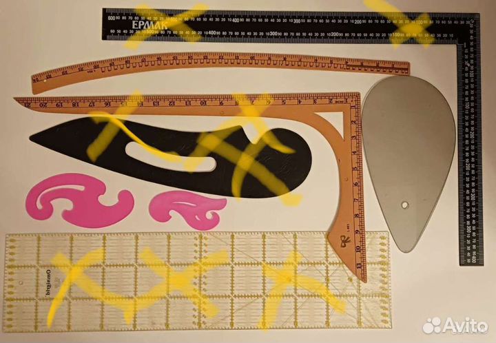 Лекала портновские для шитья, линейки для кроя