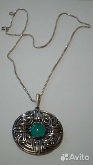 Цепочки серебряные с кулонами