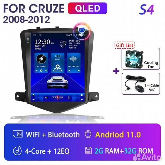 Магнитола chevrolet круз