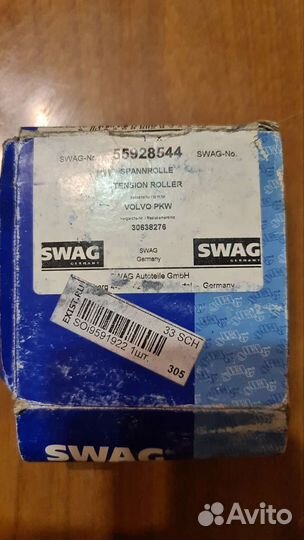Натяжной ролик ремня грм для Volvo 55928544 swag