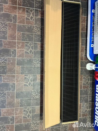 Внутрипольный конвектор черный