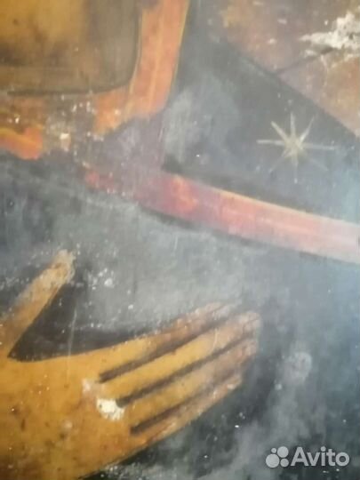 Старинная икона, Богородица деисус