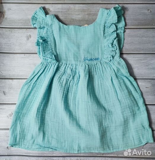 Платье для девочки 92-104 Муслин, сатин
