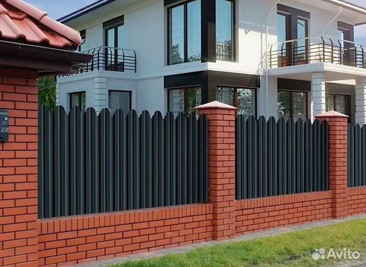 Забор из профнастила с гарантией быстро