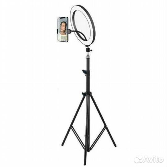 Светодиодная кольцевая лампа 30 см С пультом ду