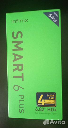Infinix Smart 6 Plus, 2/64 ГБ