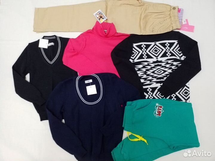 Пакет одежды на девочку, р.128-134