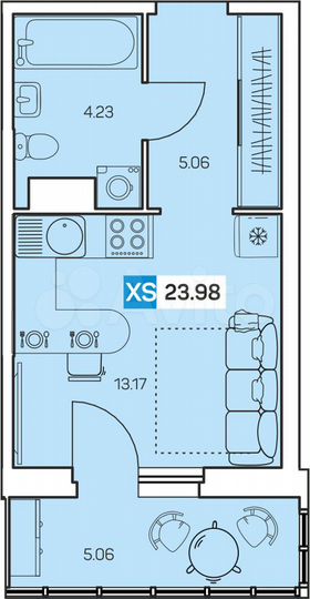 Квартира-студия, 24 м², 7/9 эт.