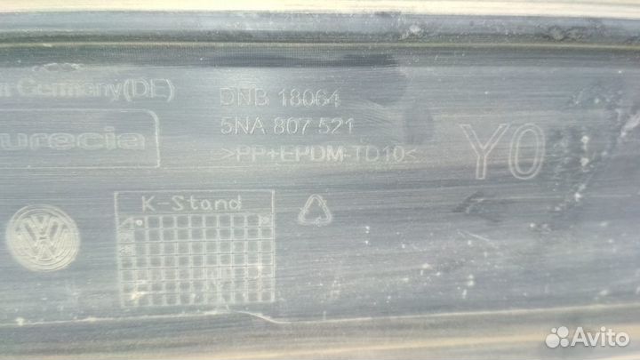 Спойлер бампера заднего Volkswagen Tiguan 16