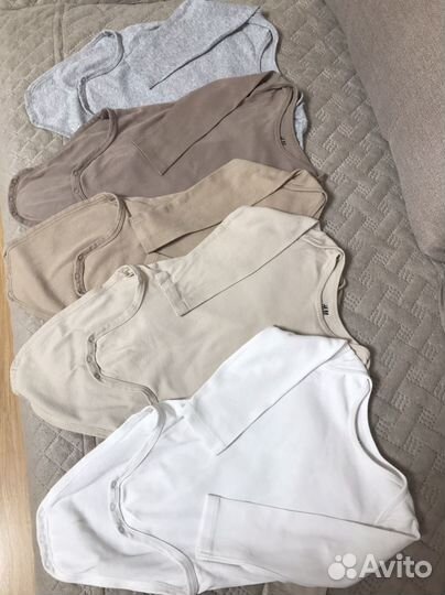 Боди hm 86 organic coton