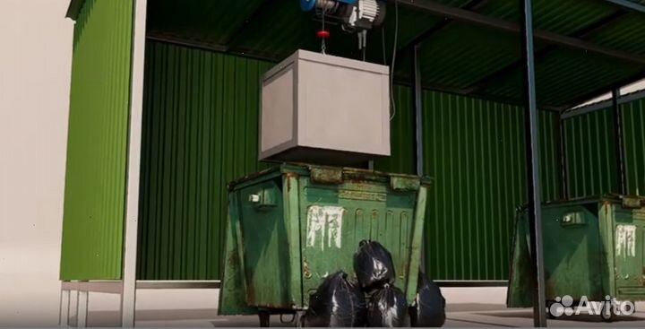 Пресс площадка для мусора