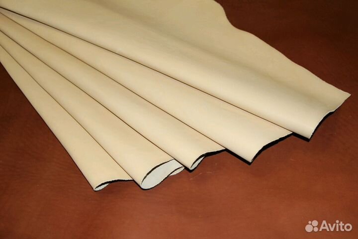 Натуральная кожа. Краст бежевый