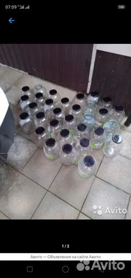 Банки 3 л и 1.8 л с винтовой крышкой