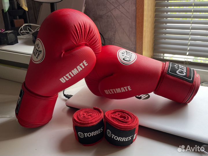 Боксерские перчатки cliff /Бинты