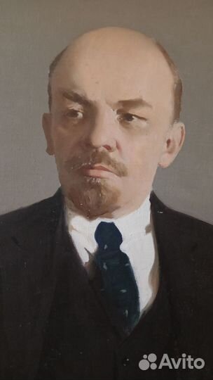 Портрет В.И. Ленина. Холст, масло. Размер 90 на 70