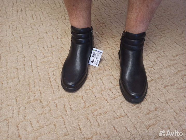 Ботинки зимние мужские 45р.новые. Натуральная кожа