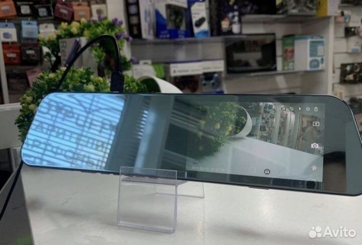 Видеорегистратор зеркало с камерой заднего вида