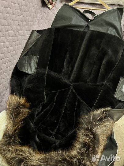 Дубленка натуральная женская мех лиса