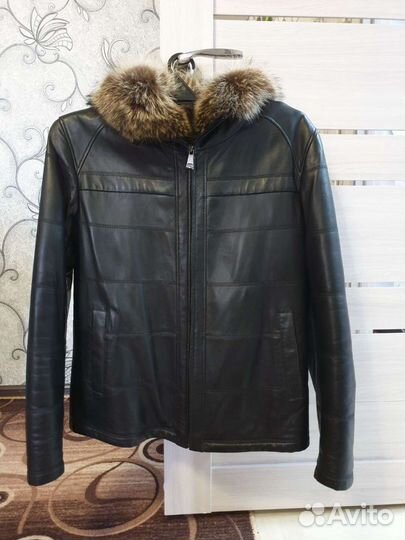Кожаная куртка мужская