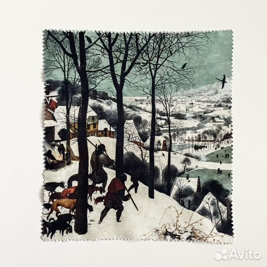 Пазл-открытка и тряпочка для очков