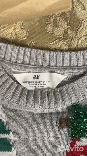 Детский новогодний свитер H&M