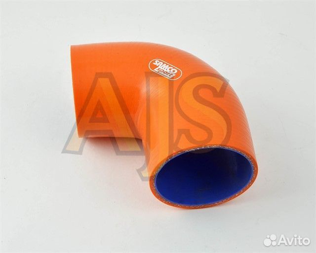 Патрубок 90гр 63-76 цв синий