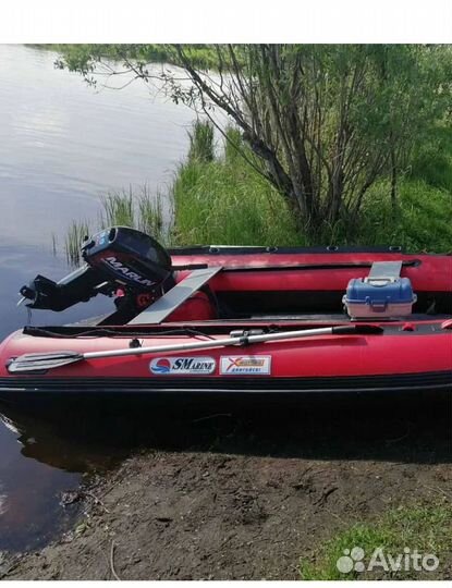 Надувная лодка пвх бу с мотором