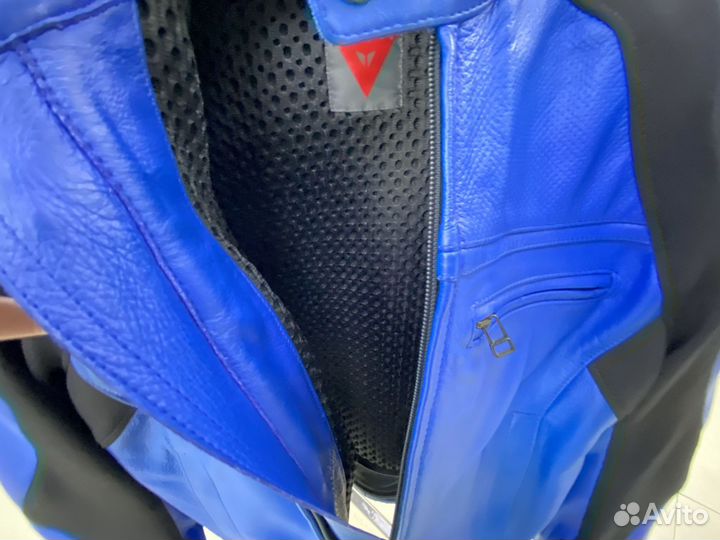 Куртка кожа newsan NEW синяя