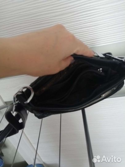 Сумка клатч натуральная кожа бу