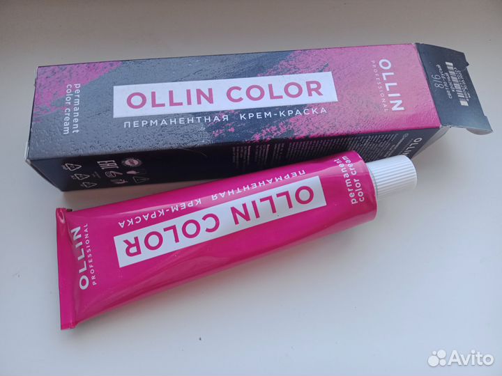 8/6 ollin color перманентная крем-краска