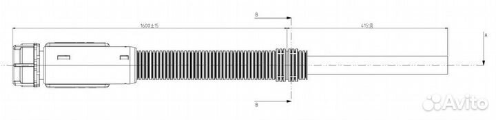 Шланг заливной с аквастопом Eltek/Bitron 100390.88