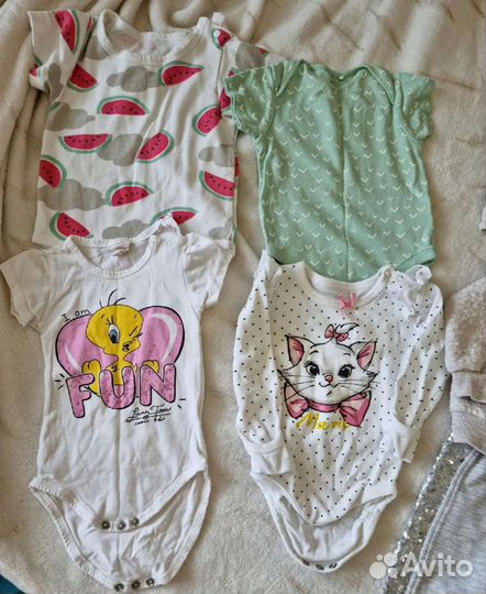 Вещи пакетом на девочку 62-68