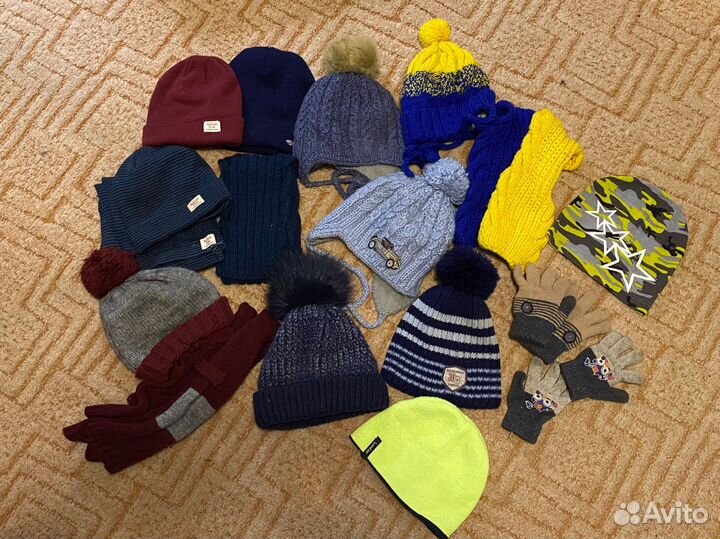 Шапки и шарфы мальчику