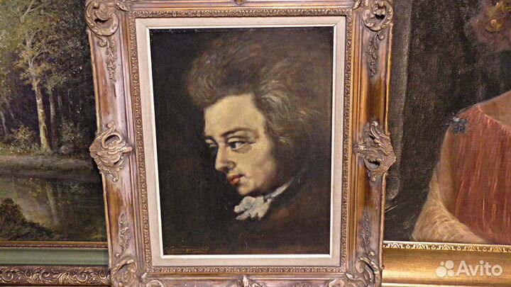 Моцарт.Франция.1958.Картина.Масло.живопись