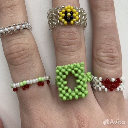 Кольца из бисера