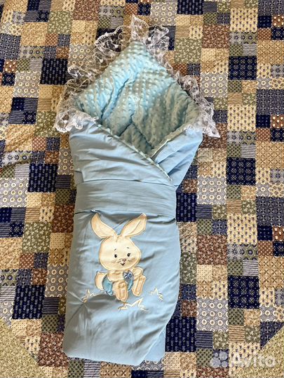 Конверт одеяло на выписку зима