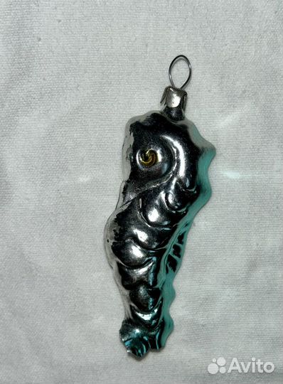 Ёлочная игрушка СССР морской конек есть нюанс