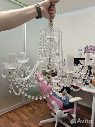 Люстра потолочная подвесная бу