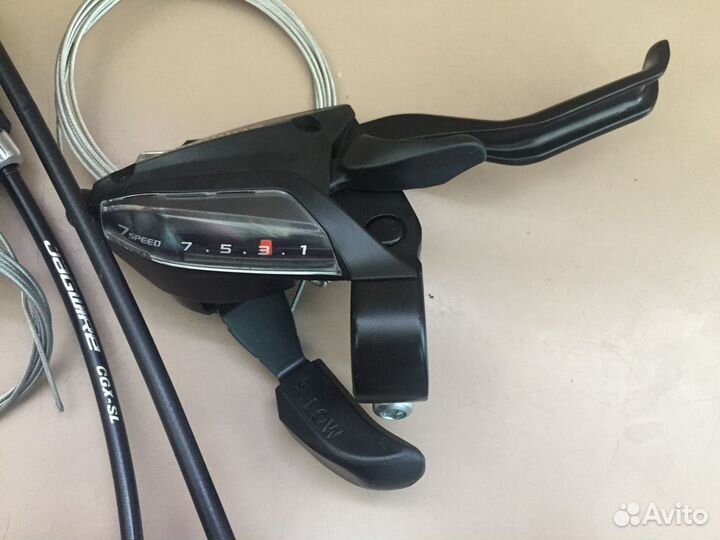 Тормоза Shimano механические и комборучки 3х7