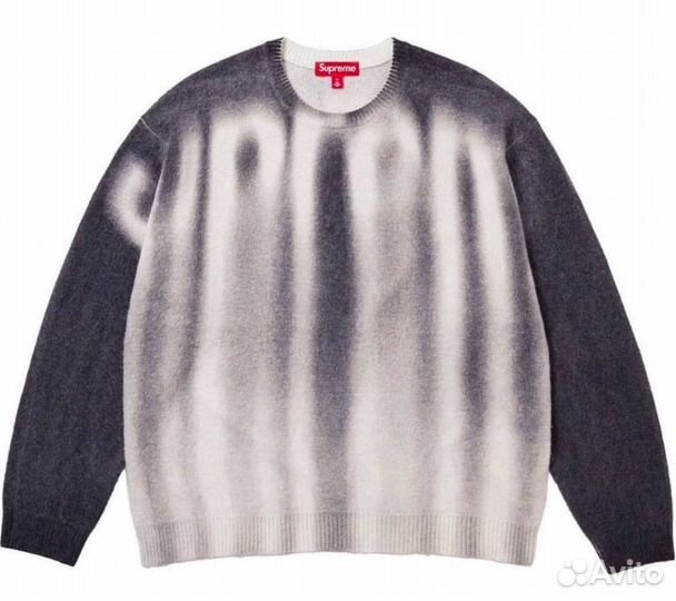 Свитер Supreme Blurred Logo чёрный